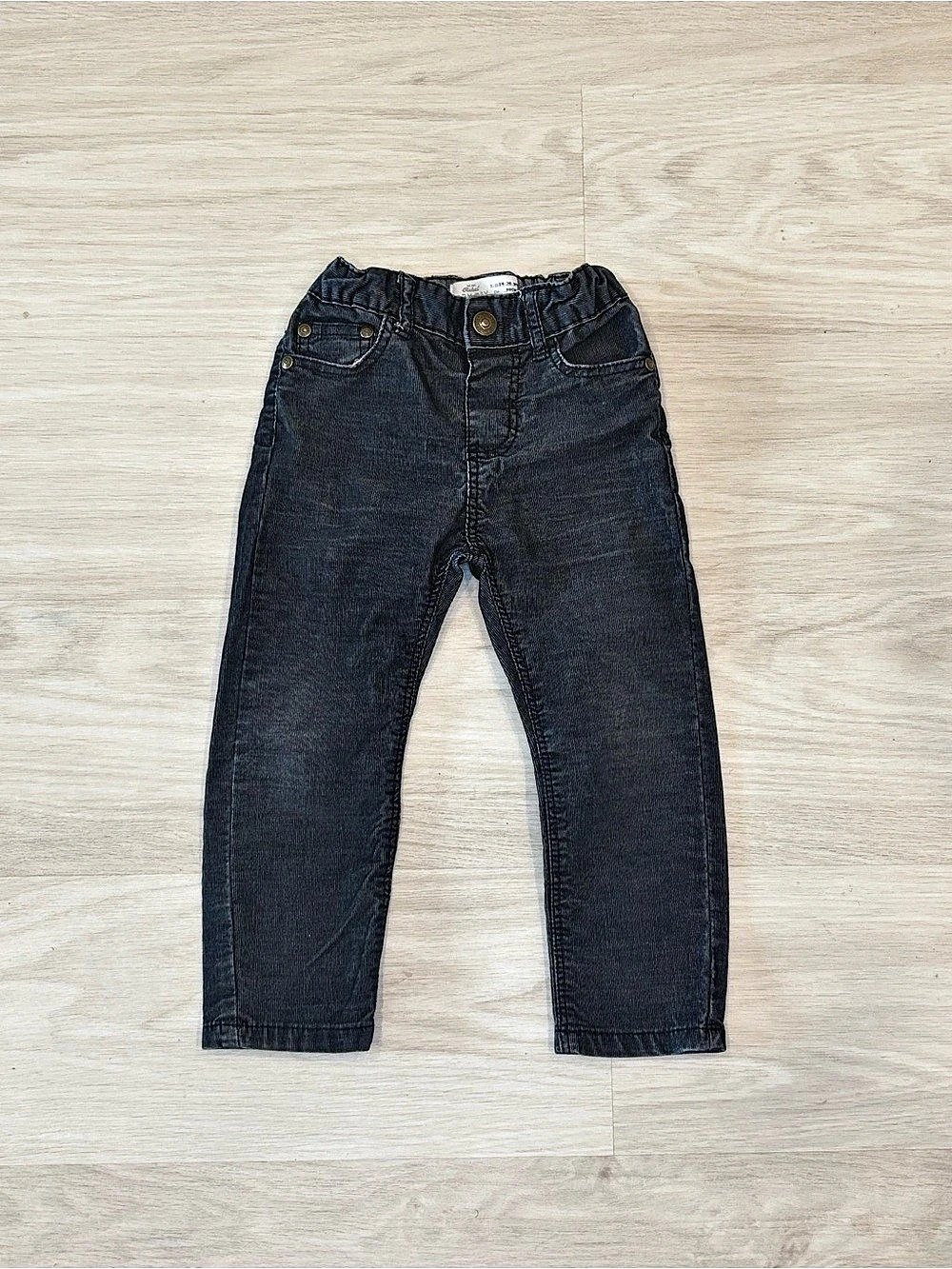Mini Rebel Baby Boy Baby corduroy Jeans Black Size 24-36M